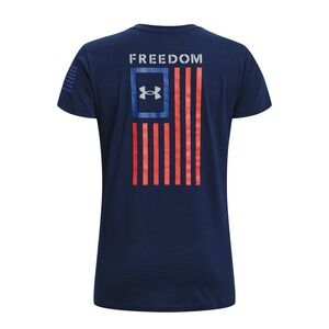 Women’s Under Armour Freedom Navy T shirt Large